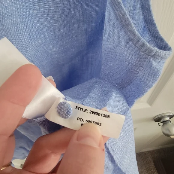 NWT Vineyard Vines Linen Ruffle Top, size S - Picture 12 of 12